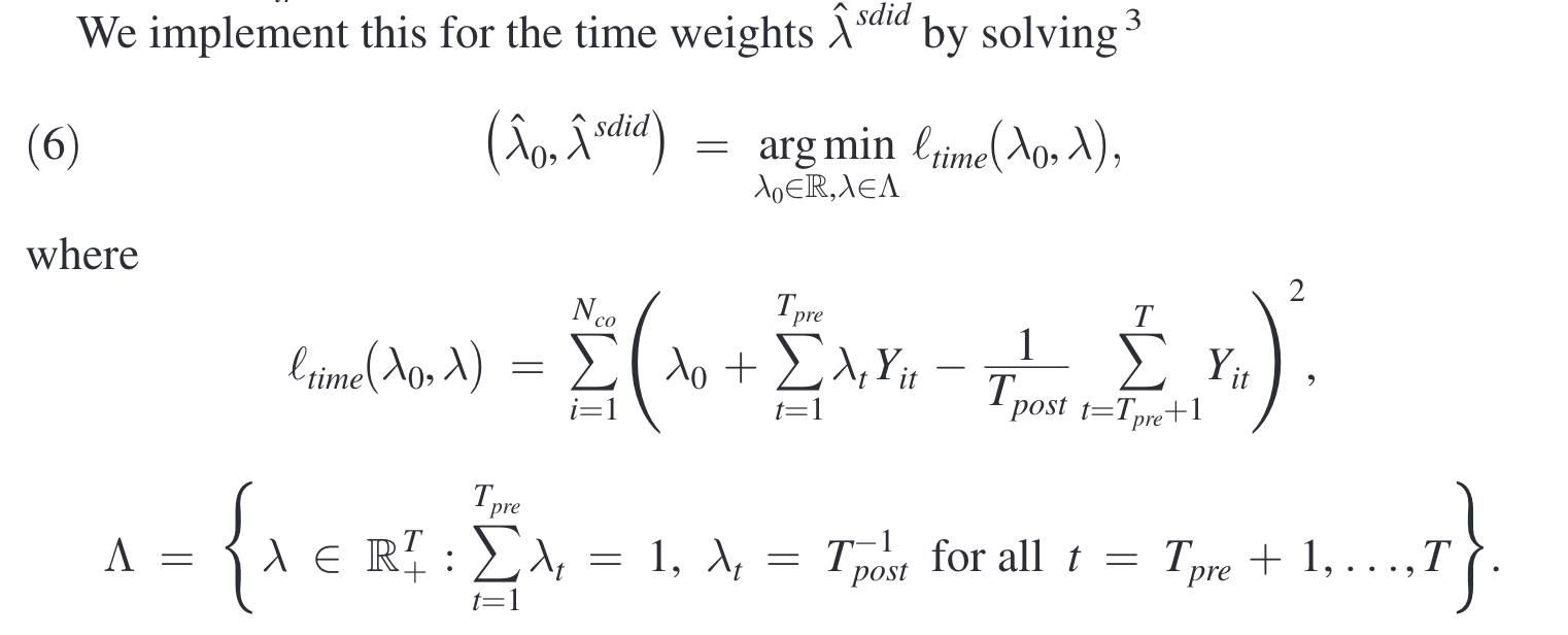 time-weights